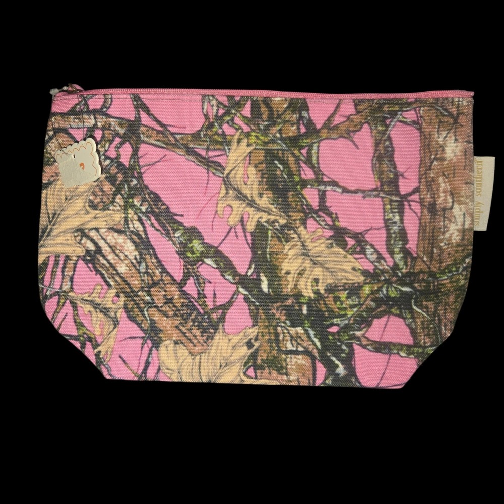 NEW Simply Southern pink camo cosmetic bag